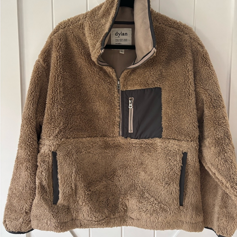 Dylan Warm Tan Fleece Pullover